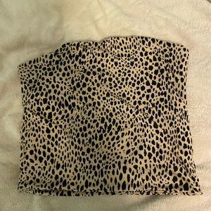 Brandy Melville Tube top chettah worn once